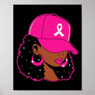 Poster Mulheres negras cor-de-rosa guerreiros da consciên