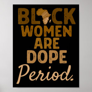 Poster Mulheres Negras São Mês da História das Drogas Afr