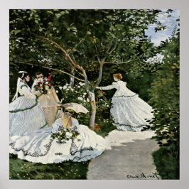 Poster Mulheres no Jardim por Claude Monet