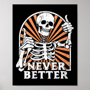 Poster Mulheres Nunca Melhor Esqueleto Polegares Para Cim