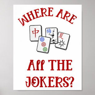 Poster Mulheres Onde Estão Todos Os Jokers Engraçados Mah