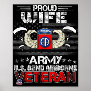 Poster Mulheres Orgulhosas Exército de Esposas Us 82º Vet