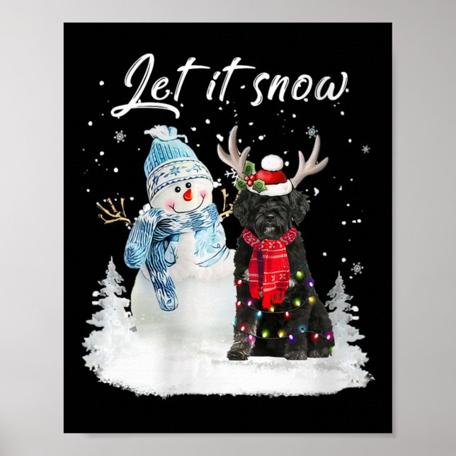 Poster Mulheres Papais noeis de Cães Portugueses de Água  (Frente)