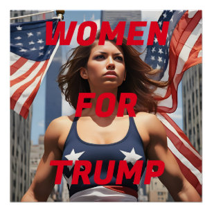 PÔSTER MULHERES PARA TRUMP