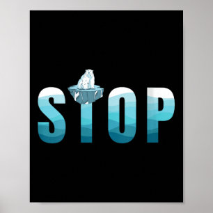 Poster Mulheres Param Urso Polar Poluição Oceânica