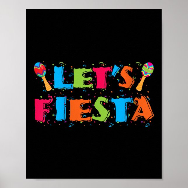 Poster Mulheres permitem Fiesta Cinco de Mayo Camisa V-ne (Frente)