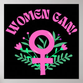 Poster Mulheres Podem Feminista