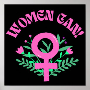 Poster Mulheres Podem Feminista