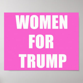 Poster Mulheres por Trump