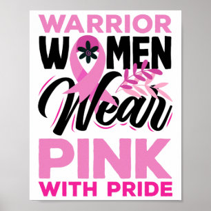 Poster Mulheres que guerreiam a consciência do Cancer Ves