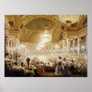 Pôster Mulheres que jantam no Tuileries em 1835