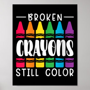 Poster Mulheres Quebradas Crayons Ainda Têm Cura Mental C