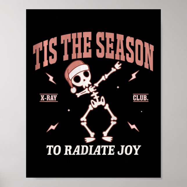 Poster Mulheres Radiam Joy Rad Tech Radiologista Natal (Frente)