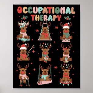 Poster Mulheres Retro Terapia Ocupacional Reindedo de Nat