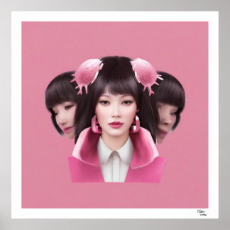 Poster Mulheres Rosa
