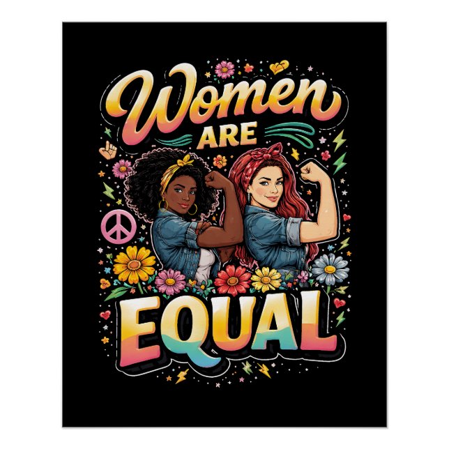 Pôster Mulheres São Iguais (Frente)