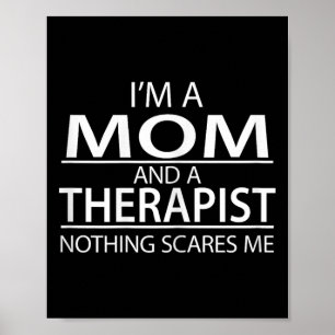 Poster Mulheres Sou Uma Mãe E Uma Terapeuta Agradecimento