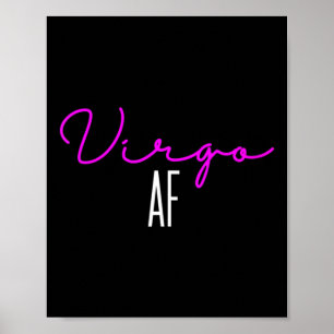 Poster Mulheres Virgem Af Rosa Escrito _ Virgem Zodíaco