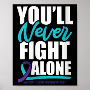 Poster Mulheres Vocês Nunca Lutam Sozinhas Prevenção Naci