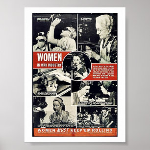 Poster Mulheres Ww2