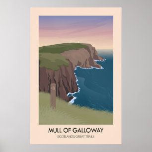Poster Mull of Galloway Scotlands Great Trails Cartaz