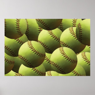 Poster Multiball Amarelo de Fastpitball