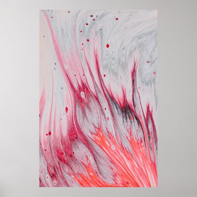 Poster Multicolored abstract painting (Frente)
