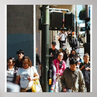 Poster Multidão da Cidade