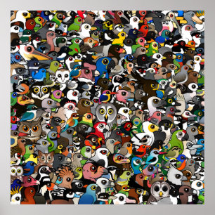 Poster Multidão de Birdorable