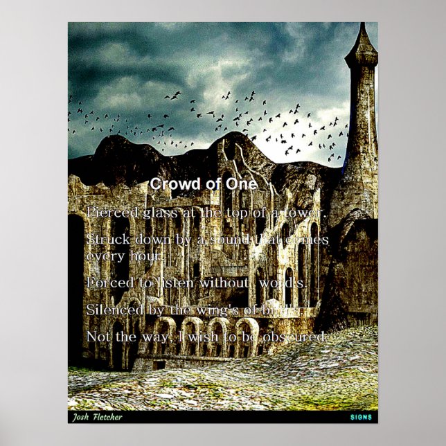 Poster Multidão de um (Frente)