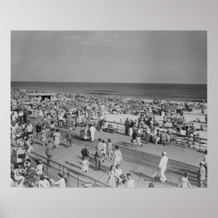 Pôster Multidão em Praia