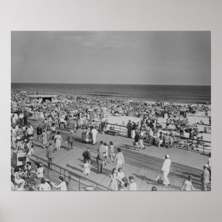 Pôster Multidão em Praia