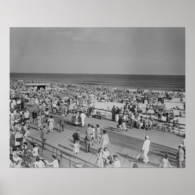 Pôster Multidão em Praia (Frente)