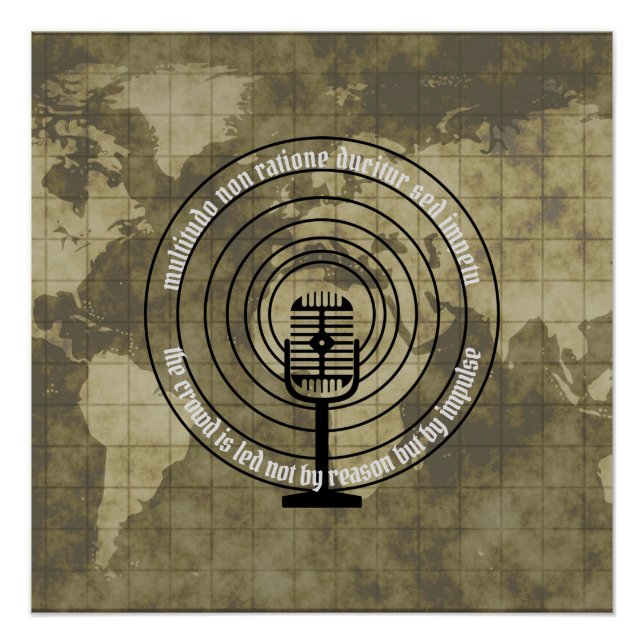 Pôster Multidão liderada por Impulse Latino Quote (Frente)