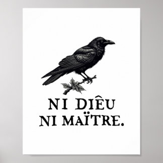 Poster Multidão Nem Deus Nem Mestre Declaração Nem Deus N