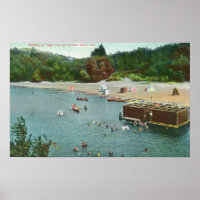 Multidões Nadando no Rio Russo