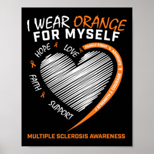 Poster Múltiplas Mulheres Roupa de Esclerose Homens Sensi