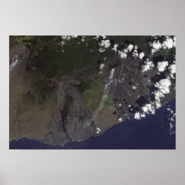 Poster Múltiplas plumas sopram em direção ao sudoeste sul (Frente)