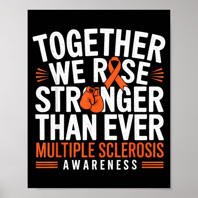 Poster Multiple Sclerosis Awareness Together We Rise Oran (Frente)