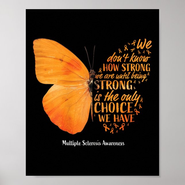 Poster Multiple Sclerosis Awareness Women Mom Cute Butter (Frente)