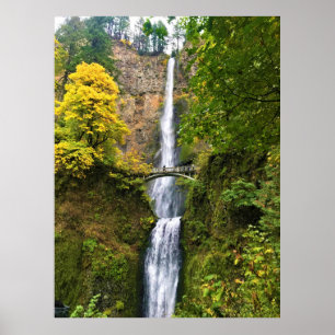 Poster Multnomah Falls, Columbia River Gorge, Oregon