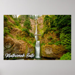 Poster Multnomah Falls, Columbia River Gorge, Oregon