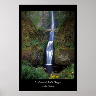 Poster Multnomah Falls Oregon