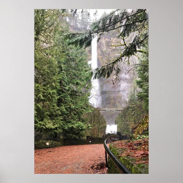 Poster Multnomah Falls, OU (Frente)