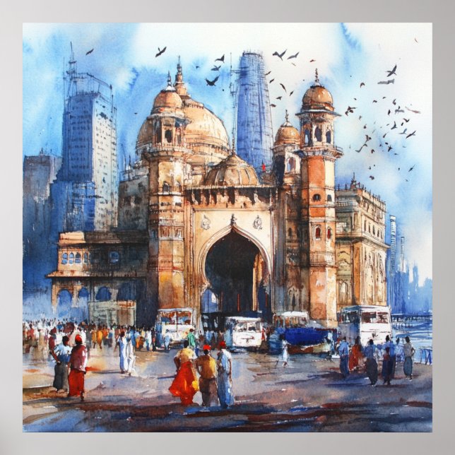 Poster Mumbai in India (Frente)