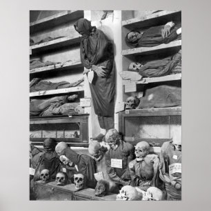 Pôster Mummies in the Palermo catacombs, Italy