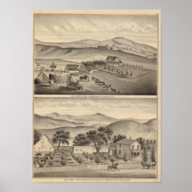 Pôster Munch, Residências Stanley, fazendas (Frente)
