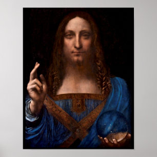 Pôster mundi de Salvador por Leonardo da Vinci
