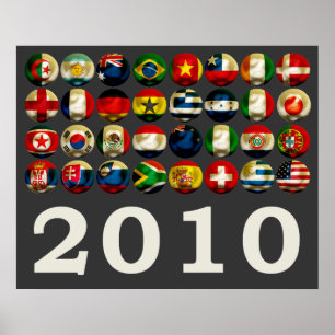 Poster Mundo 2010 de África do Sul