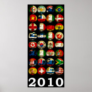 Pôster Mundo 2010 de África do Sul